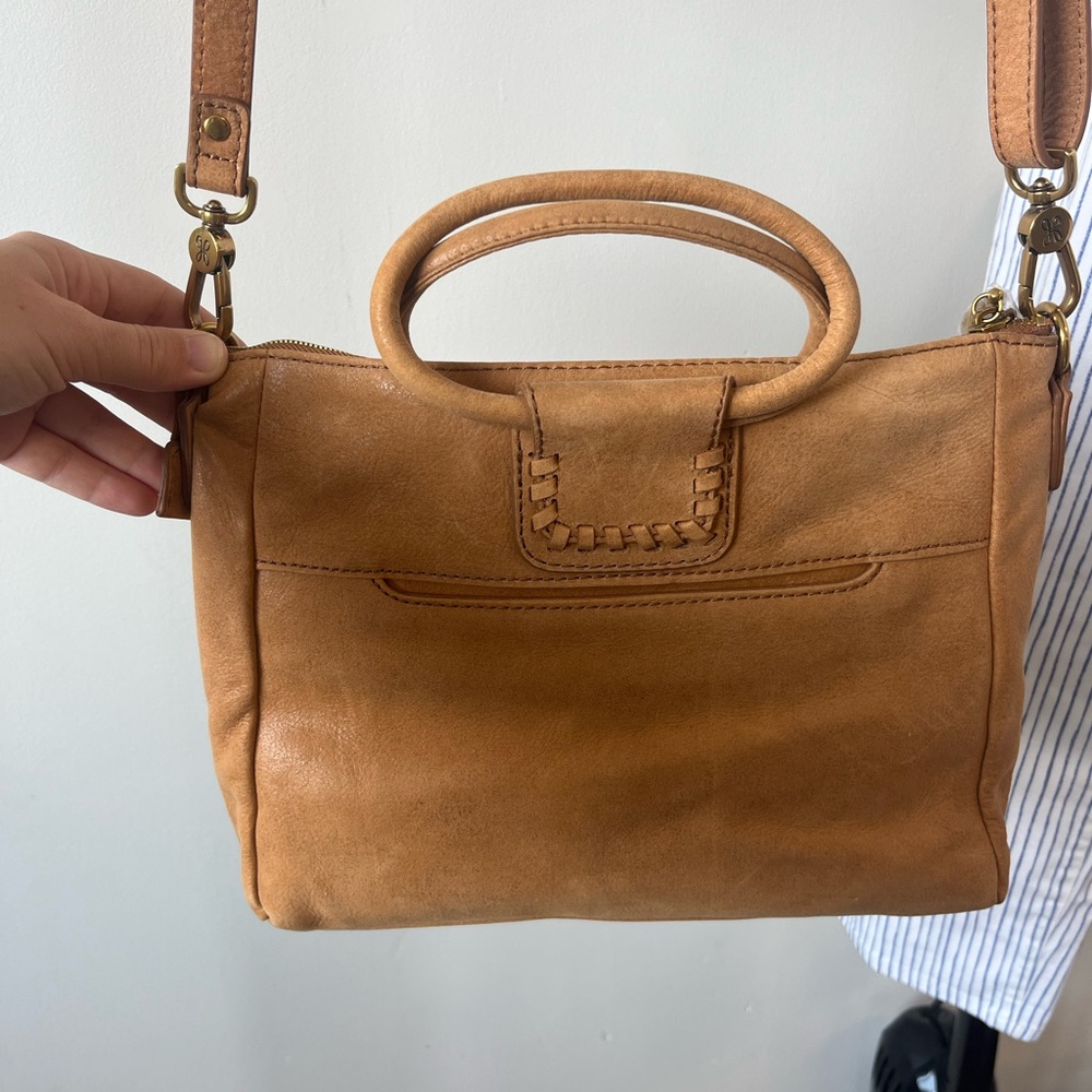 HOBO Leather Hobo with Top Handles & Crossbody Strap - Picture 4 of 11